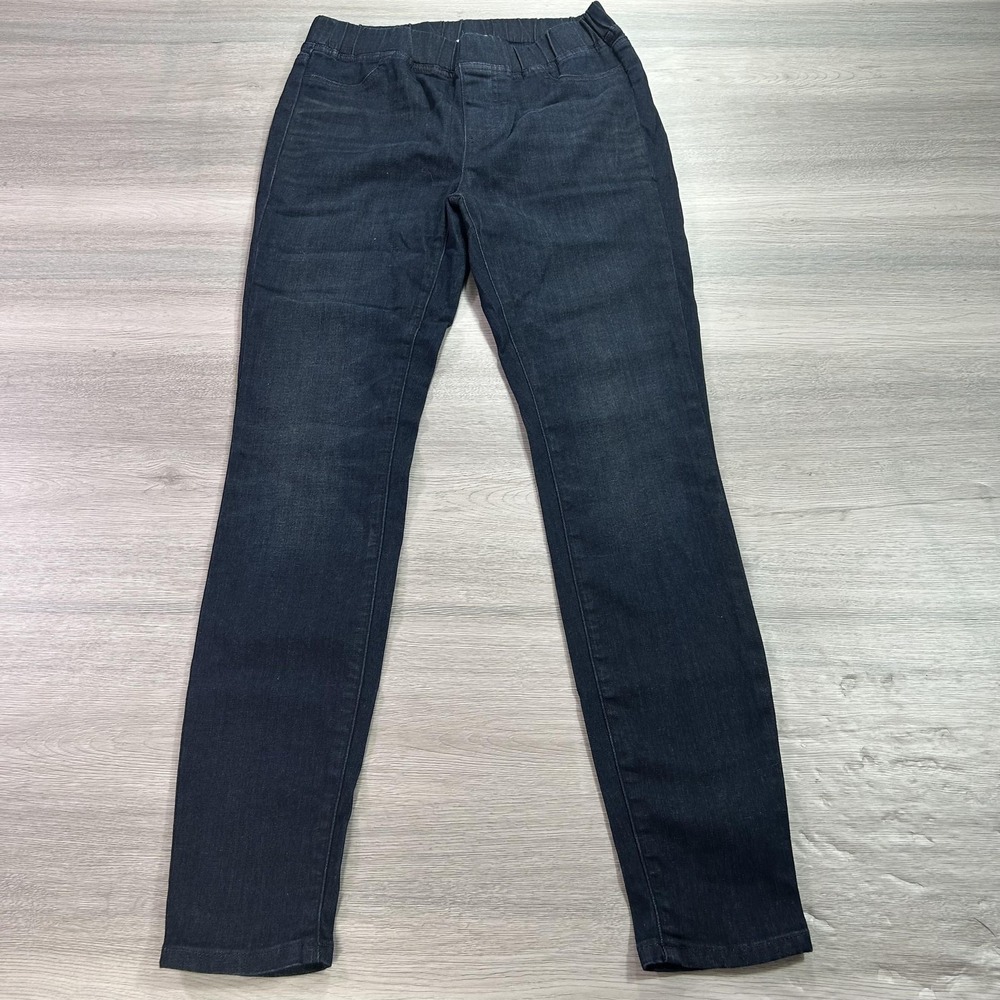Eileen Fisher Pants Womens XS Dark Wash Skinny Stretch Denim Pull On Cotton Blue